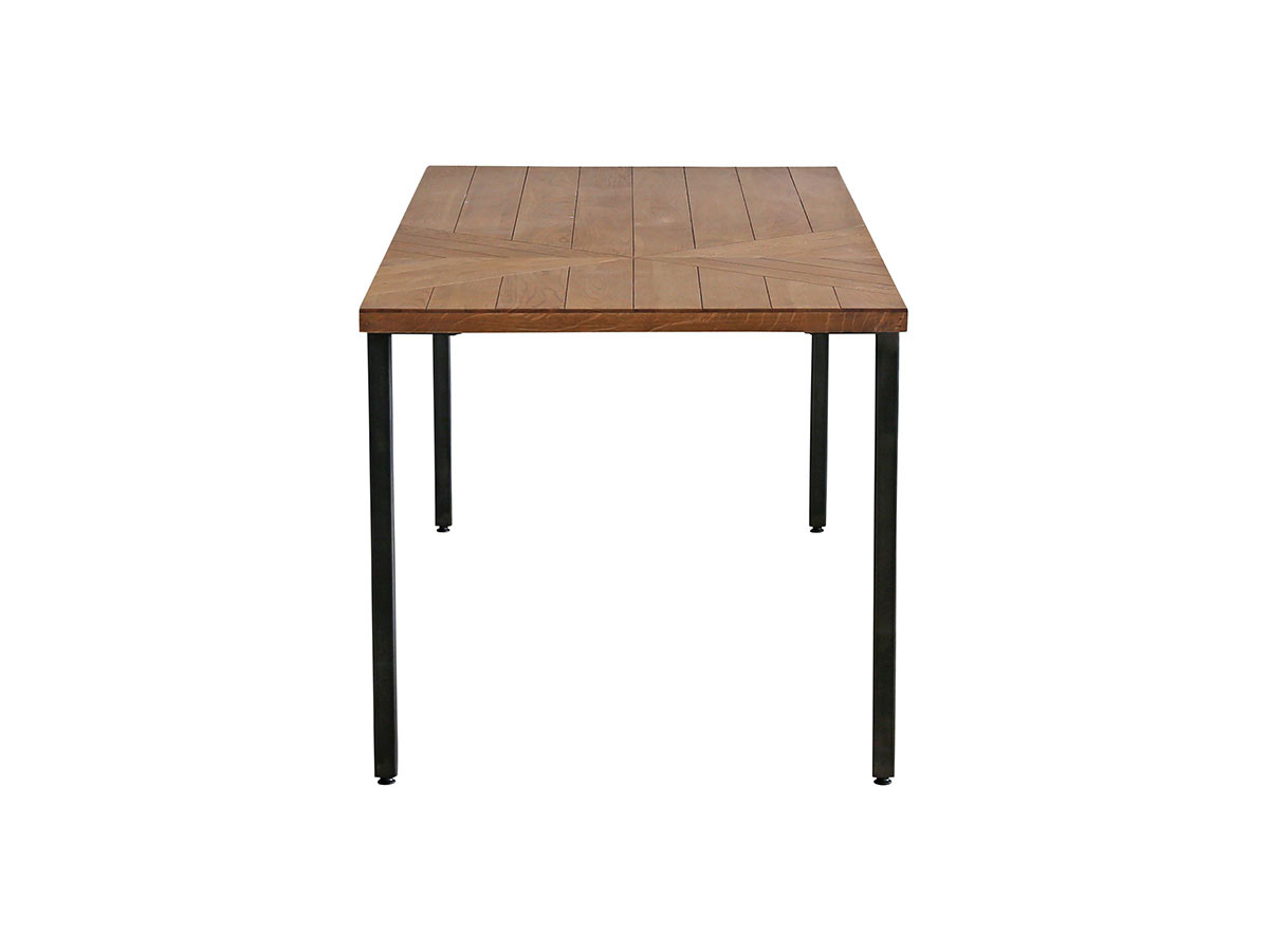 Knot antiques GYPSY DINING TABLE / ノットアンティークス ジプシー ダイニングテーブル
アシンメトリー柄天板 + No.3脚（スチール角脚） （テーブル > ダイニングテーブル） 14