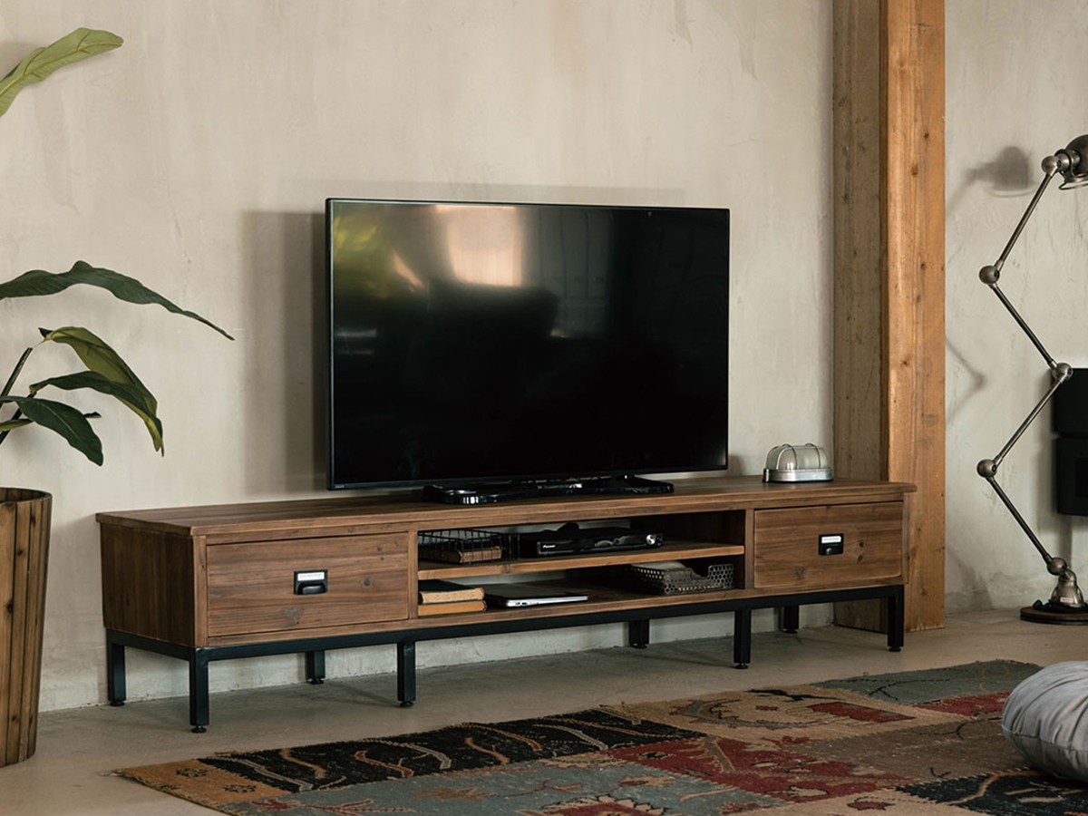 Knot antiques BABEL TV BOARD / ノットアンティークス バベル テレビボード 幅200cm（引出し2杯タイプ） （テレビボード・テレビ台 > テレビ台・ローボード） 1