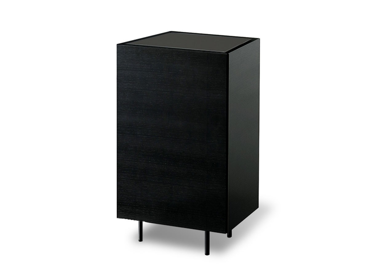 SHIKI FLOAT SIDE BOARD / シキ フロート サイドボード 幅40cm ブラックガラス天板 （収納家具 > キャビネット） 3