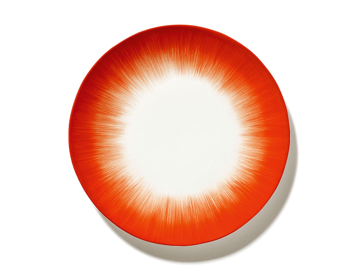 SERAX DE by ANN DEMEULEMEESTER
Plate 24cm White/Red Variation 5
