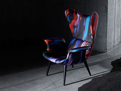 DIESEL LIVING with MOROSO LONGWAVE ARMCHAIR / ディーゼルリビング ウィズ モローゾ ロングウェイブ アーム チェア - インテリア・家具通販【FLYMEe】