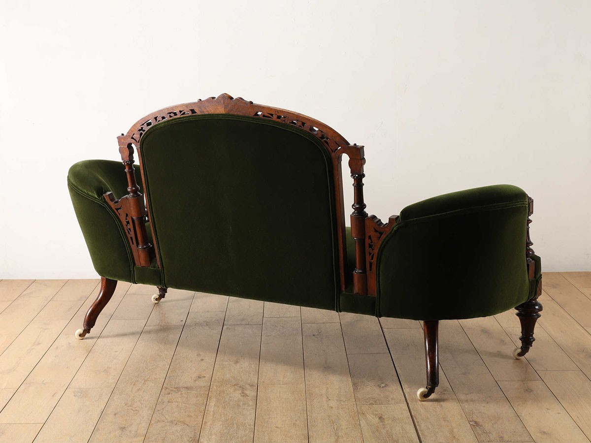Lloyd's Antiques Real Antique 
Victorian Sofa / ロイズ・アンティークス 英国アンティーク家具
ヴィクトリアンソファ QG001056 （ソファ > 二人掛けソファ） 5