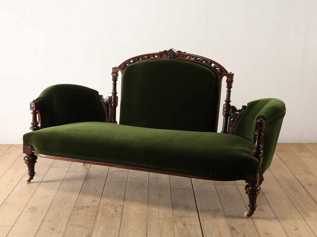 Lloyd's Antiques Real Antique 
Victorian Sofa / ロイズ・アンティークス 英国アンティーク家具
ヴィクトリアンソファ QG001056 （ソファ > 二人掛けソファ） 6