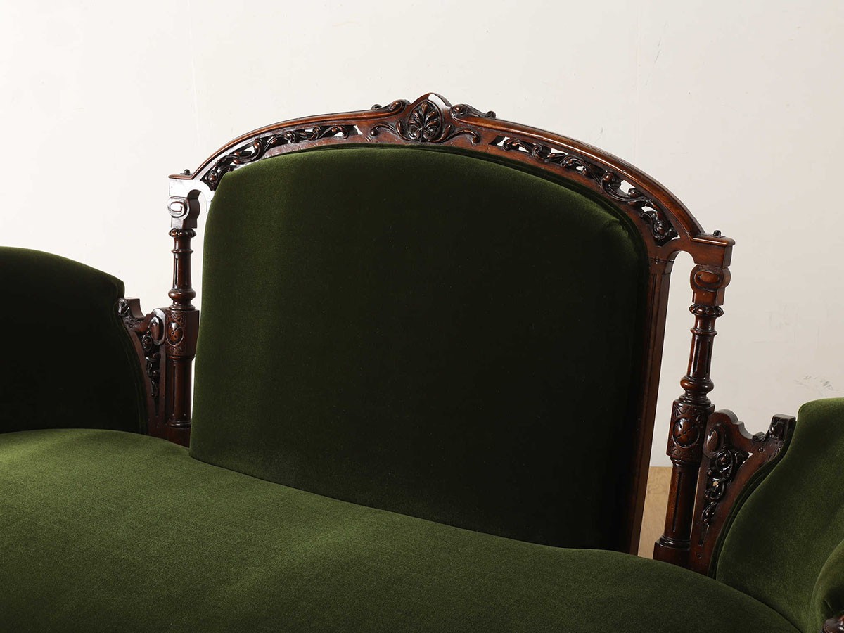 Lloyd's Antiques Real Antique 
Victorian Sofa / ロイズ・アンティークス 英国アンティーク家具
ヴィクトリアンソファ QG001056 （ソファ > 二人掛けソファ） 7