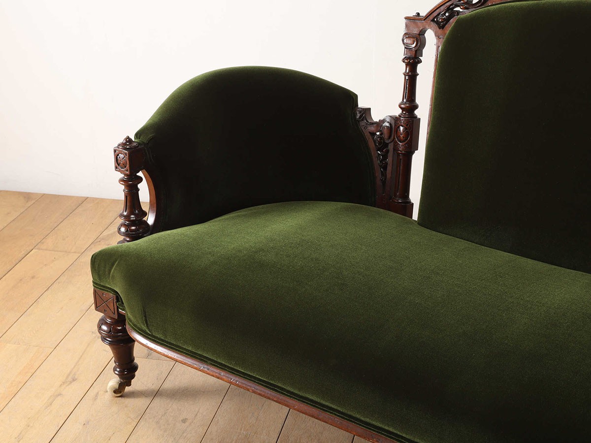 Lloyd's Antiques Real Antique 
Victorian Sofa / ロイズ・アンティークス 英国アンティーク家具
ヴィクトリアンソファ QG001056 （ソファ > 二人掛けソファ） 8