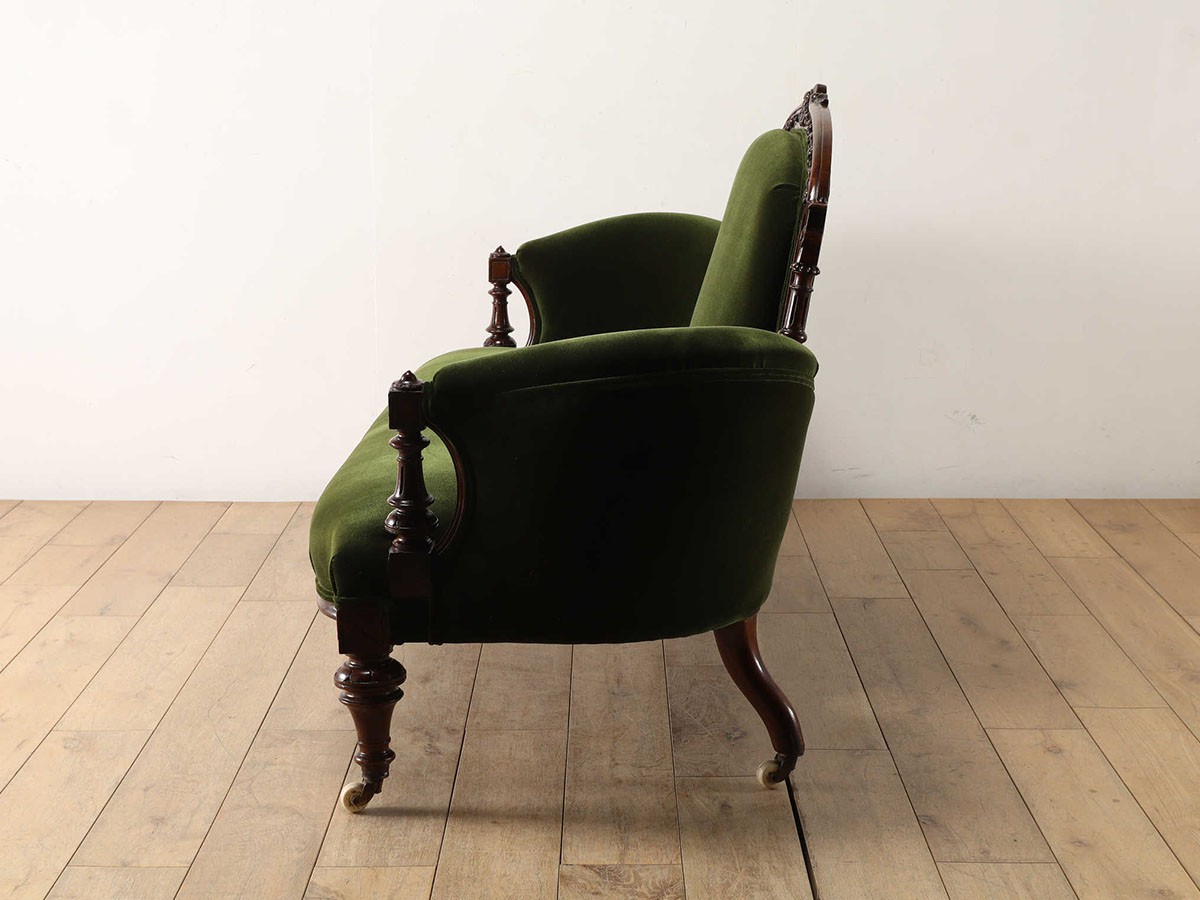 Lloyd's Antiques Real Antique 
Victorian Sofa / ロイズ・アンティークス 英国アンティーク家具
ヴィクトリアンソファ QG001056 （ソファ > 二人掛けソファ） 4