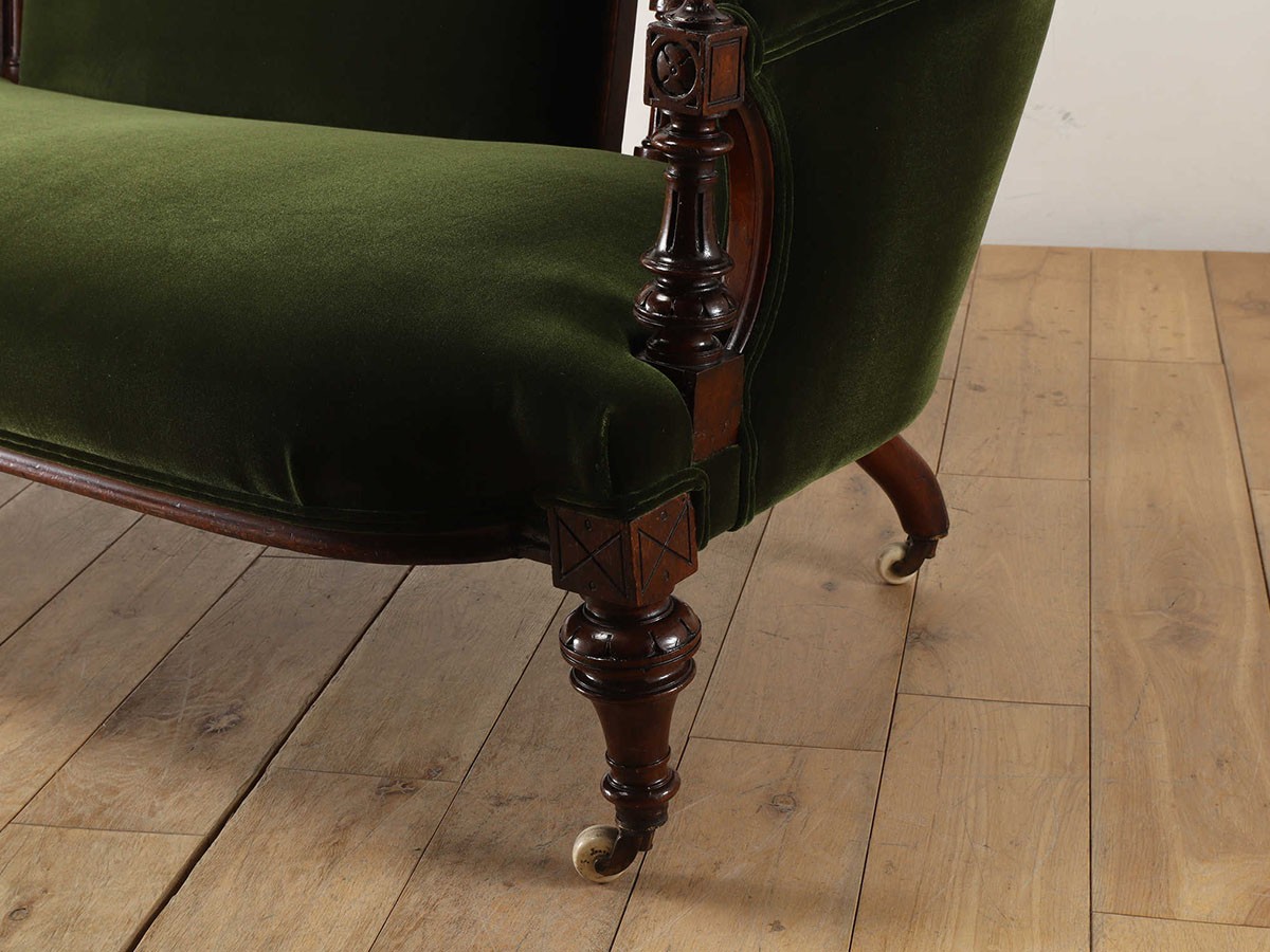 Lloyd's Antiques Real Antique 
Victorian Sofa / ロイズ・アンティークス 英国アンティーク家具
ヴィクトリアンソファ QG001056 （ソファ > 二人掛けソファ） 15