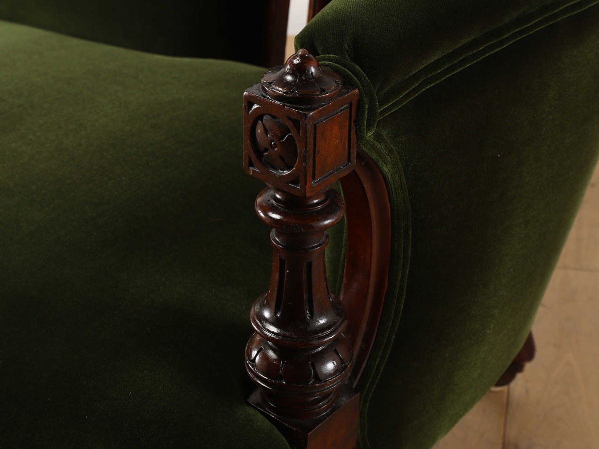 Lloyd's Antiques Real Antique 
Victorian Sofa / ロイズ・アンティークス 英国アンティーク家具
ヴィクトリアンソファ QG001056 （ソファ > 二人掛けソファ） 14