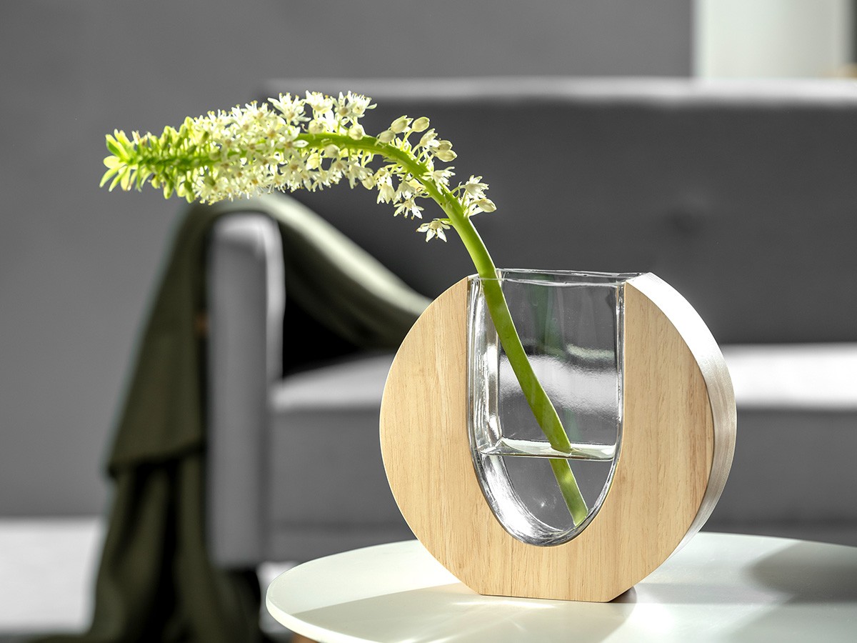 LEONARDO LEGNO Vase / レオナルド レグノ ベース 高さ19cm （花器・プランター・グリーン > 花瓶・フラワーベース） 2