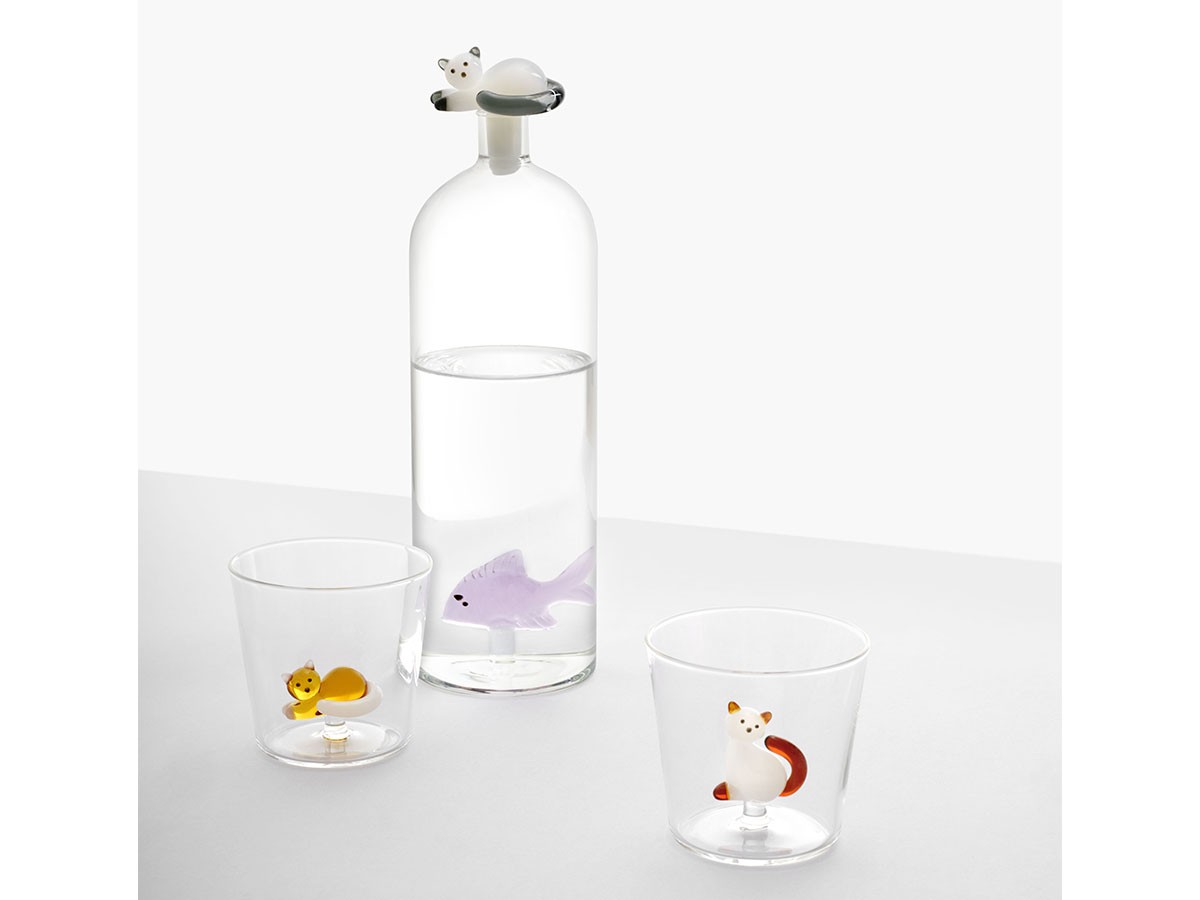 ICHENDORF MILANO Tabby Cat Tumbler 
Lying White Cat with Smoke Tail / イッケンドルフ・ミラノ タビーキャット タンブラー
ライイングホワイトキャット with スモークテール 350ml （食器・テーブルウェア > タンブラー・グラス） 5