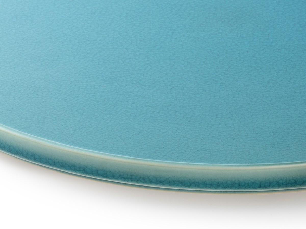 HASU WATER CRACKLE Plate LL / ハス 水貫入 大皿 大 （食器・テーブルウェア > 皿・プレート） 3