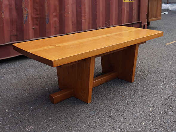 RE : Store Fixture UNITED ARROWS LTD. Solid Wood Living Table / リ ストア フィクスチャー ユナイテッドアローズ ソリッドウッド リビングテーブル （テーブル > ローテーブル・リビングテーブル・座卓） 2