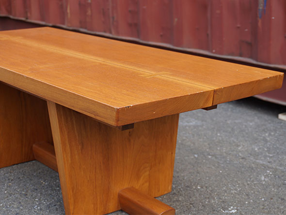 RE : Store Fixture UNITED ARROWS LTD. Solid Wood Living Table / リ ストア フィクスチャー ユナイテッドアローズ ソリッドウッド リビングテーブル （テーブル > ローテーブル・リビングテーブル・座卓） 6