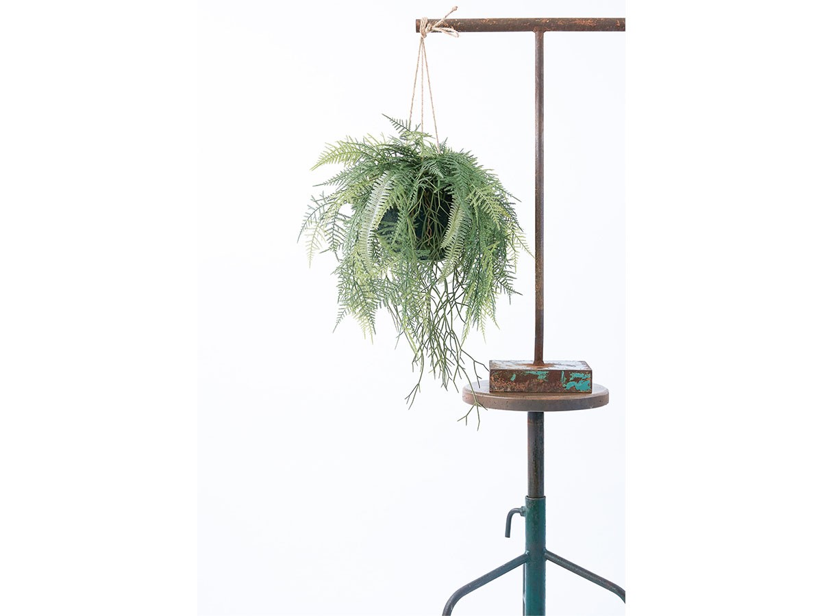 BROWN Fern Hanging Ball / ブラウン ファーン ハンギングボール 65 （花器・プランター・グリーン > フェイクグリーン・フェイクフラワー） 2