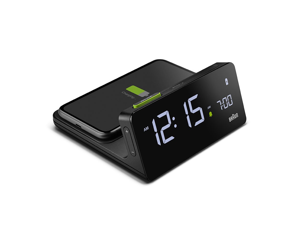 BRAUN Qi Wireless Charging Digital Alarm Clock / ブラウン Qi ワイヤレス充電付 デジタルアラームクロック BC21B（ブラック） （時計 > 置時計） 1