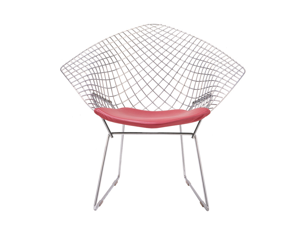 Knoll Bertoia Collection
Diamond Chair / ノル ベルトイア コレクション
ダイヤモンド チェア（シードパッド付） （チェア・椅子 > ラウンジチェア） 1