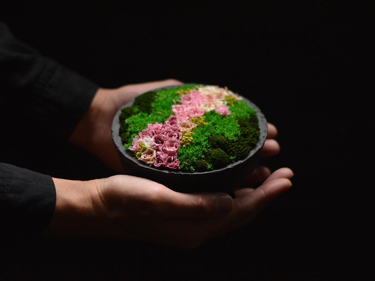 雨 花山 - Hanayama - / あめ 花山 プリザーブドフラワー 小の小 （花器・プランター・グリーン > フェイクグリーン・フェイクフラワー） 12