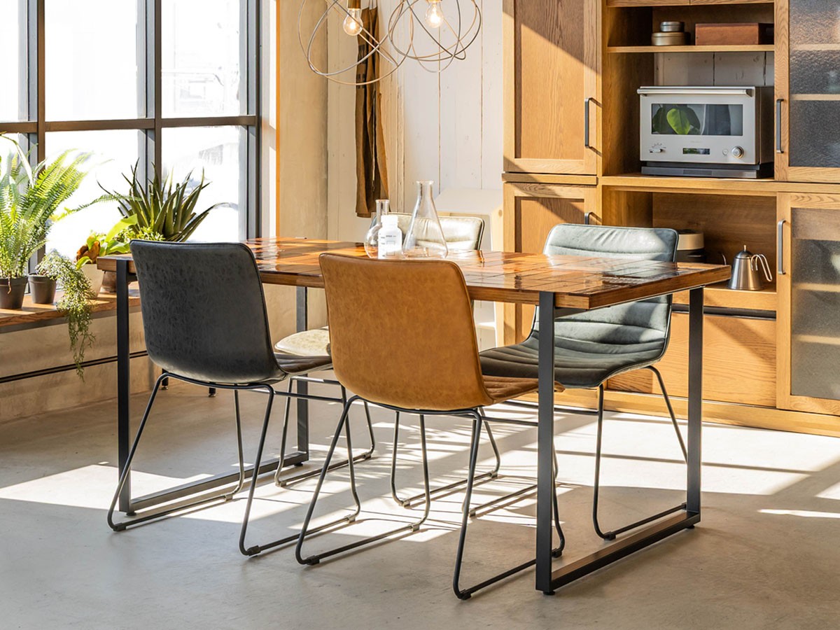 Knot antiques MATERIA DINING TABLE / ノットアンティークス マテリア ダイニングテーブル
チェス柄天板 + No.2脚（丸脚） （テーブル > ダイニングテーブル） 13