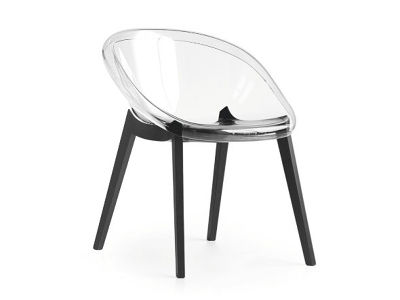 Calligaris BLOOM ダイニングチェア クリア×グラファイト Calligaris BLOOM / カリガリス ブルーム（グラファイト × クリア） CS