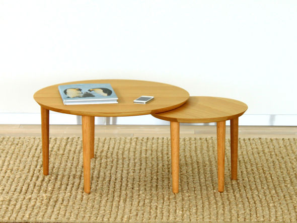 TAKANO MOKKOU BALLOON LIVING TABLE / 高野木工 バルーン リビングテーブル 69-2枚（ホワイトオーク） （テーブル > ローテーブル・リビングテーブル・座卓） 7