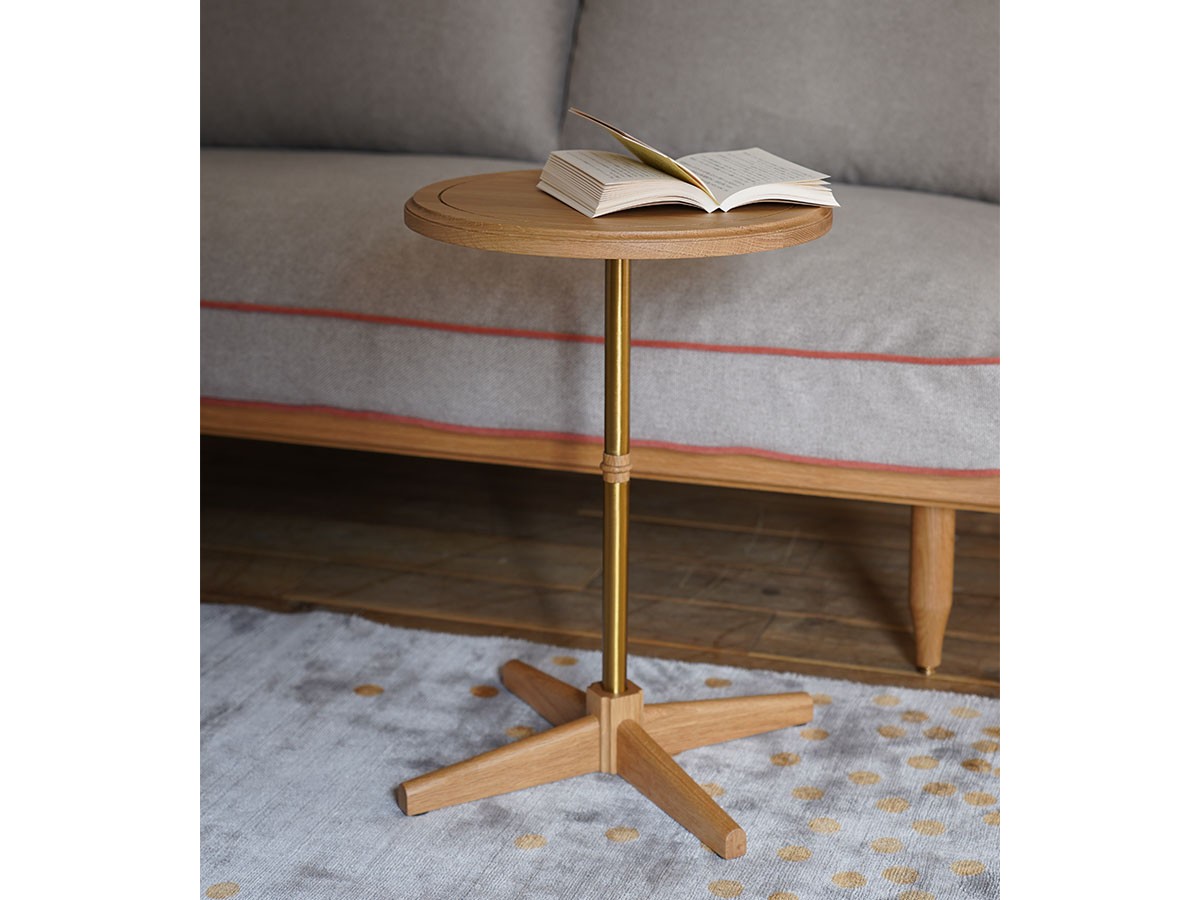 ecruxe LIEN ROUND SIDE TABLE / エクリュクス リアン ラウンドサイドテーブル（オークナチュラル） （テーブル > サイドテーブル） 7