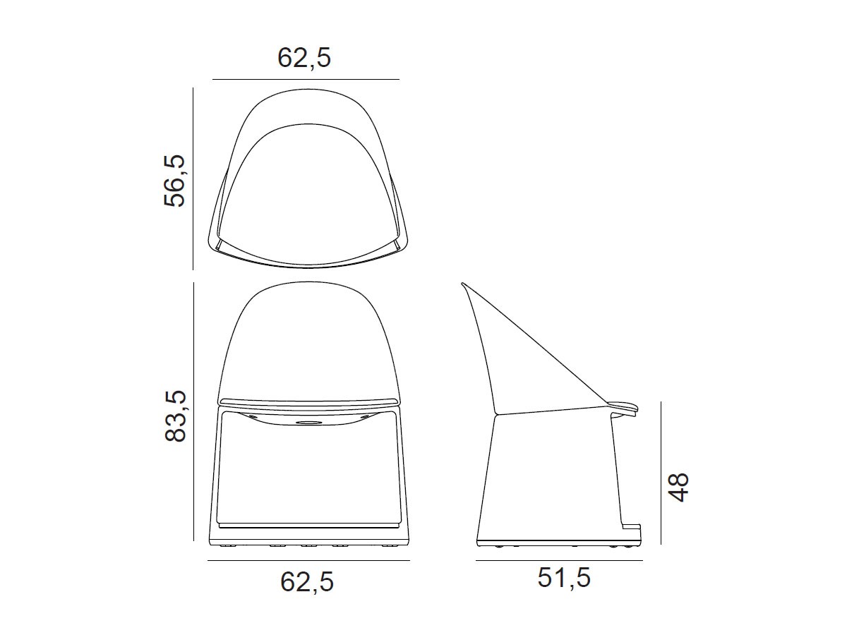 arper Cila Go Chair With Storage Base / アルペール シーラゴー