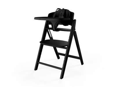 BLACK DESIGN 【限定】黒格子ハイチェア ブラック・黒色のキッズチェア・ベビーチェア - インテリア・家具通販