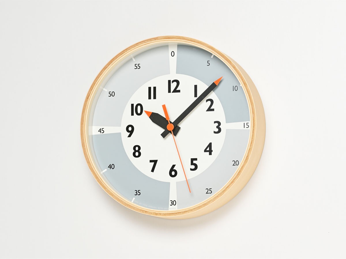 Lemnos fun pun clock with color / レムノス ふんぷんくろっく ウィズ カラー プライウッド （時計 > 壁掛け時計） 12