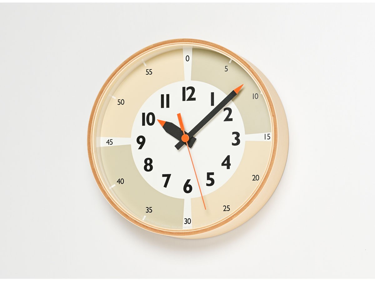 Lemnos fun pun clock with color / レムノス ふんぷんくろっく ウィズ カラー プライウッド （時計 > 壁掛け時計） 11
