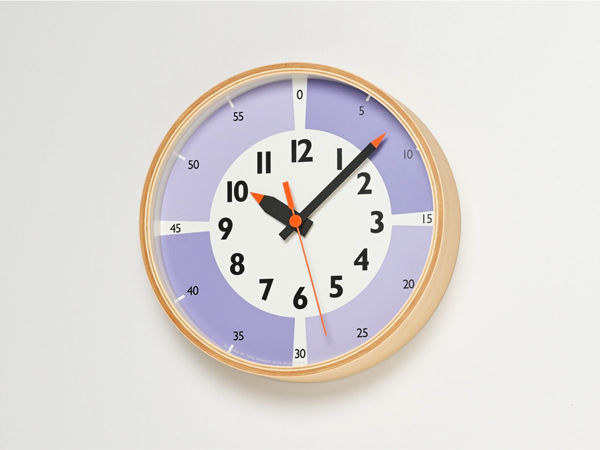 Lemnos fun pun clock with color / レムノス ふんぷんくろっく ウィズ カラー プライウッド （時計 > 壁掛け時計） 13