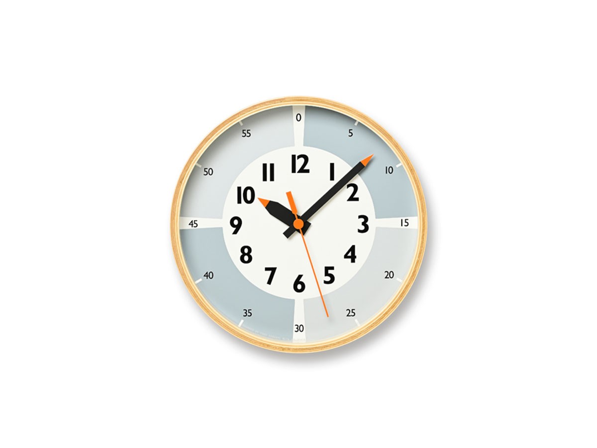Lemnos fun pun clock with color / レムノス ふんぷんくろっく ウィズ カラー プライウッド （時計 > 壁掛け時計） 3