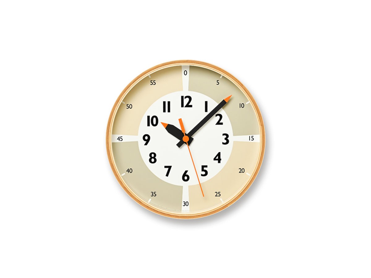 Lemnos fun pun clock with color / レムノス ふんぷんくろっく ウィズ カラー プライウッド （時計 > 壁掛け時計） 2