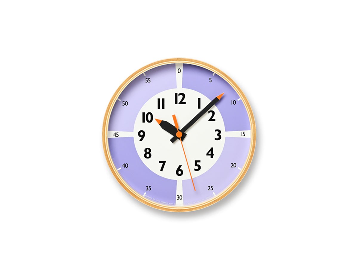 Lemnos fun pun clock with color / レムノス ふんぷんくろっく ウィズ カラー プライウッド （時計 > 壁掛け時計） 4