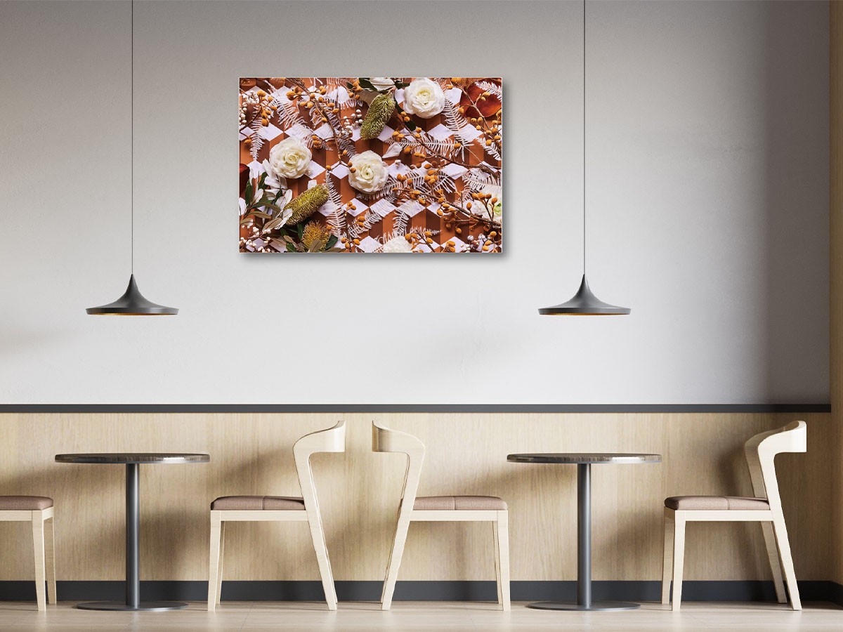 YOKO Takeuchi Geometric Brown / ヨウコ タケウチ ジオメトリック ブラウン レクタングルL （アート・オブジェ > フォトパネル・フォトアート） 2