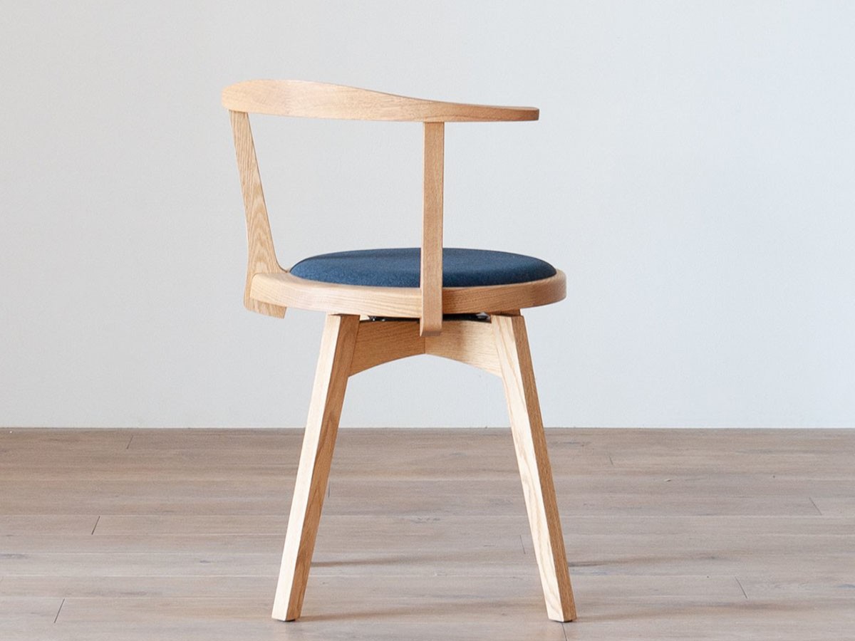 HIRASHIMA AGILE Round Chair / ヒラシマ アジレ ラウンドチェア（張座） （チェア・椅子 > ダイニングチェア） 4