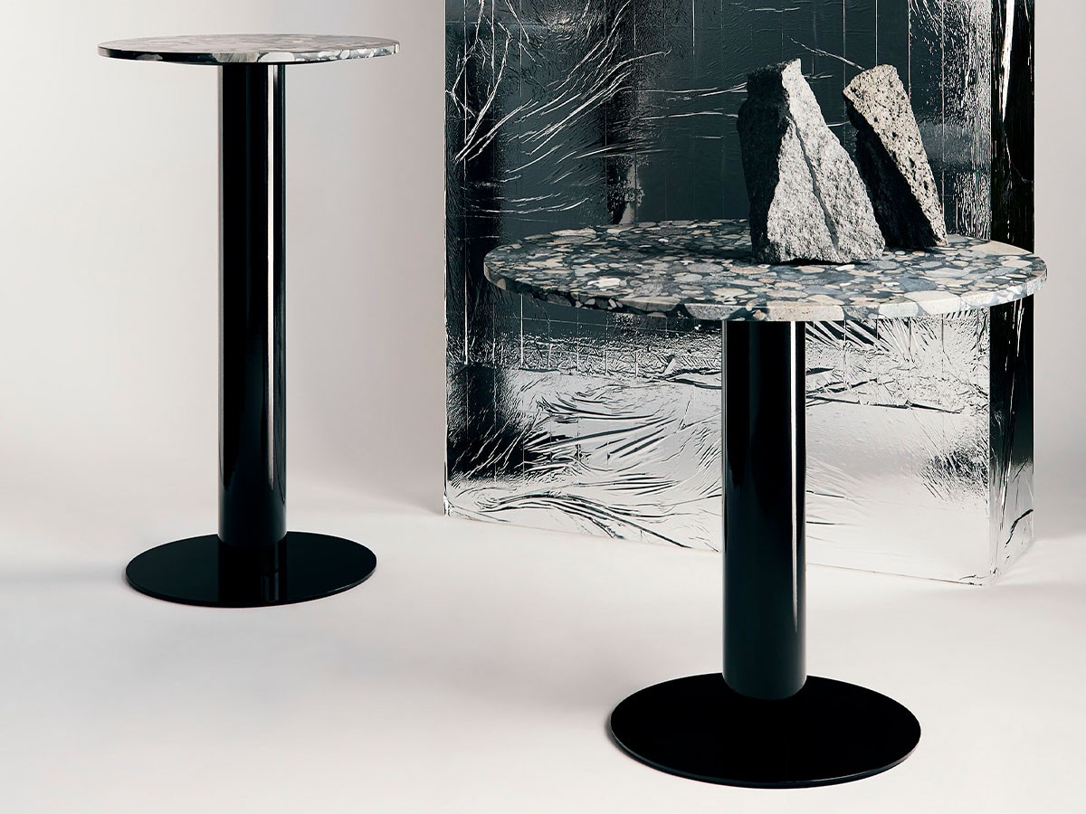 Tom Dixon. Tube Base + Pebble Marble Top Round 900 / トム・ディクソン チューブ ベース + ペブルマーブルトップ ラウンド 900 （テーブル > ダイニングテーブル） 4