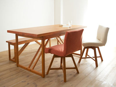 TOCCO Dining Table / トッコ ダイニングテーブル 幅133cm / 幅154cm / 幅175cm（チェリー色） -  インテリア・家具通販【FLYMEe】