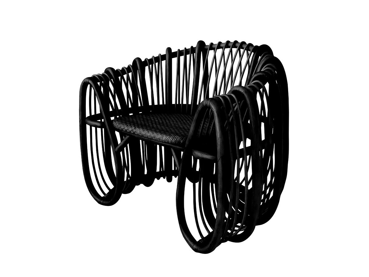 SHIKADA SHITSURAI RATTAN KK Series Lounge Chair / シカダ シツライ ラタン 隈研吾シリーズ ラウンジチェア （チェア・椅子 > ラウンジチェア） 2