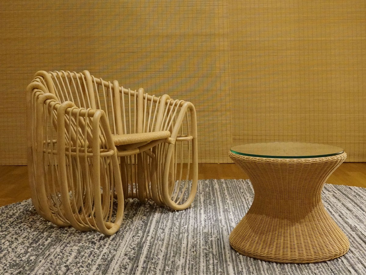 SHIKADA SHITSURAI RATTAN KK Series Lounge Chair / シカダ シツライ ラタン 隈研吾シリーズ ラウンジチェア （チェア・椅子 > ラウンジチェア） 8