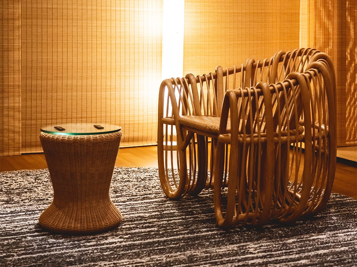SHIKADA SHITSURAI RATTAN KK Series Lounge Chair / シカダ シツライ ラタン 隈研吾シリーズ ラウンジチェア （チェア・椅子 > ラウンジチェア） 5