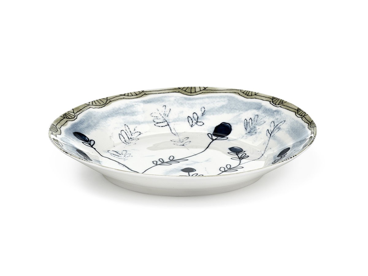 MIDNIGHT FLOWERS by MARNI
Deep Plate M Mirtillo Tea / ミッドナイトフラワーズ バイ マルニ
ディーププレート M ミルティッロティー 22cm （食器・テーブルウェア > お椀・ボウル） 2