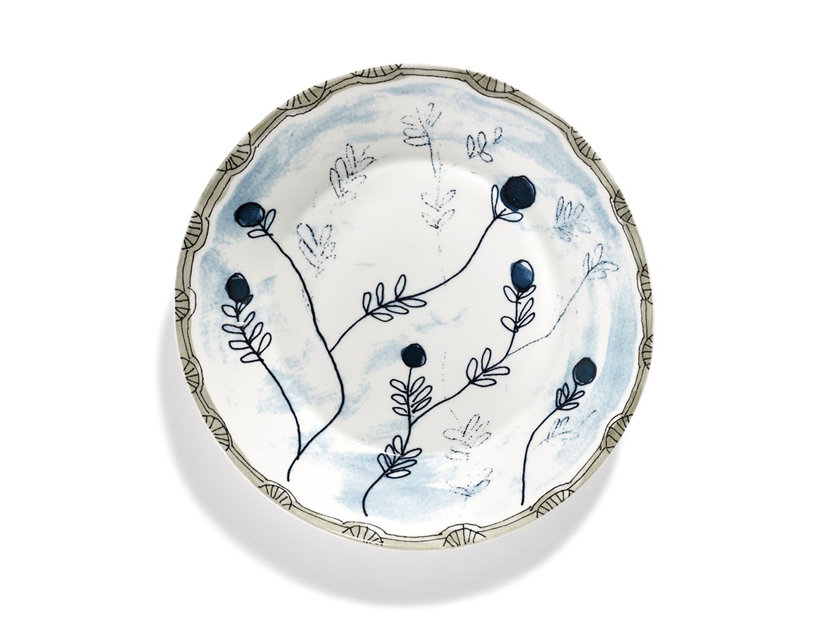 MIDNIGHT FLOWERS by MARNI
Deep Plate M Mirtillo Tea / ミッドナイトフラワーズ バイ マルニ
ディーププレート M ミルティッロティー 22cm (食器・テーブルウェア > お椀・ボウル) 1