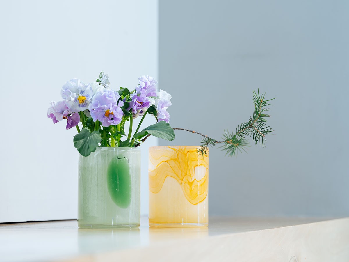 Henry Dean V.Cylinder / ヘンリーディーン V.シリンダー（アクアレルアンバー） （花器・プランター・グリーン > 花瓶・フラワーベース） 3