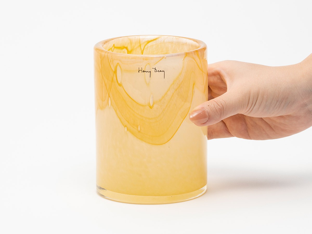 Henry Dean V.Cylinder / ヘンリーディーン V.シリンダー（アクアレルアンバー） （花器・プランター・グリーン > 花瓶・フラワーベース） 2