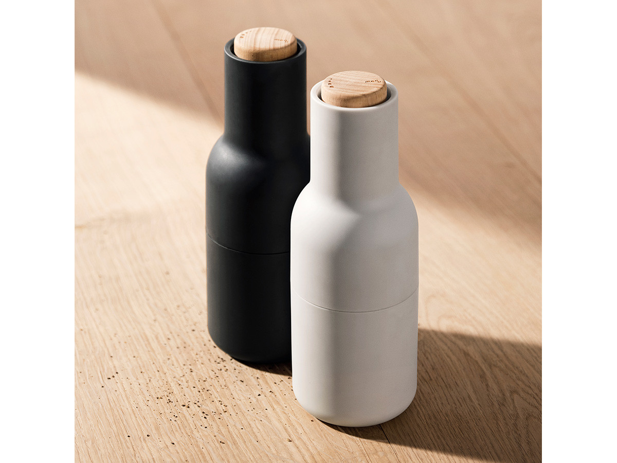 Audo Copenhagen Bottle Grinder Small 2P Set / オドー コペンハーゲン ボトルグラインダー スモール2個セット（アッシュ&カーボン） （キッチン家電・キッチン用品 > 調味料入れ） 2