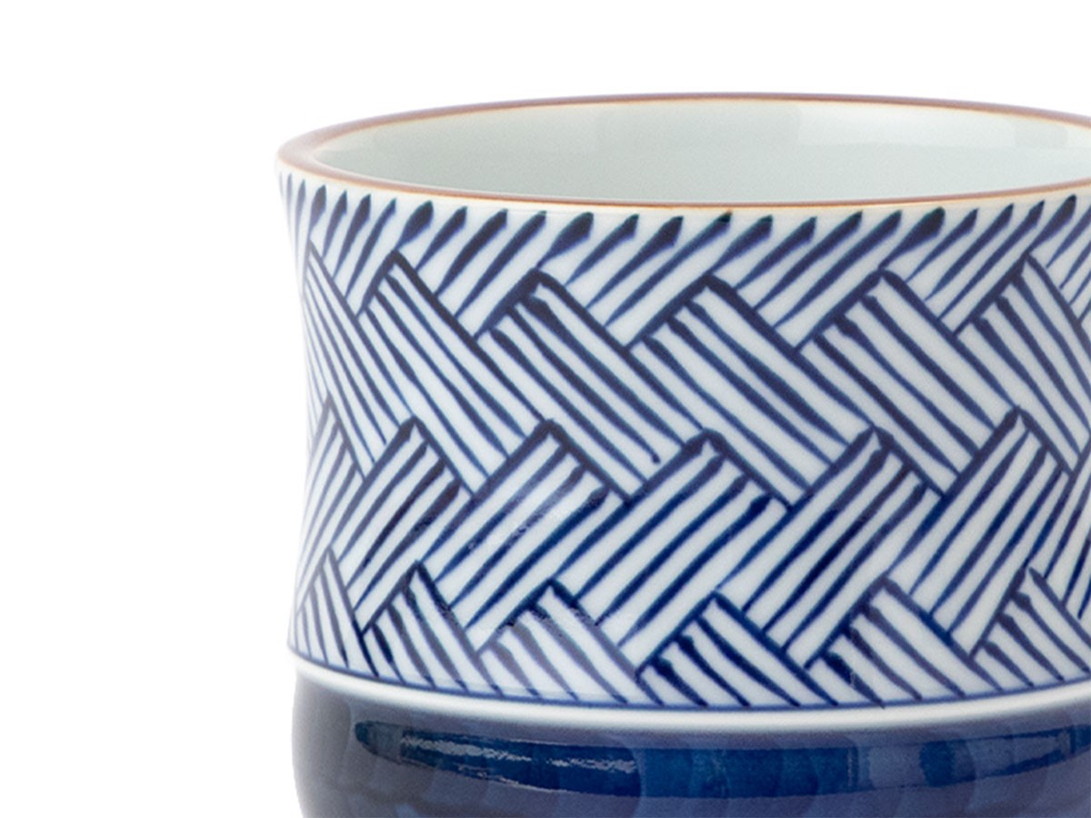 源右衛門窯 染付網代文 植木鉢 / げんえもんがま 染付網代文 植木鉢 （花器・プランター・グリーン > 鉢・プランターボックス） 5