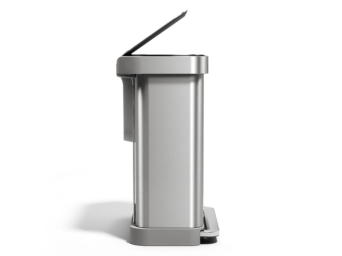 simplehuman Dual Compartment Rectangular Step Can / シンプルヒューマン レクタンギュラー ステップカン 58L リサイクラー （ごみ箱・玄関小物 > ごみ箱・ダストボックス） 18