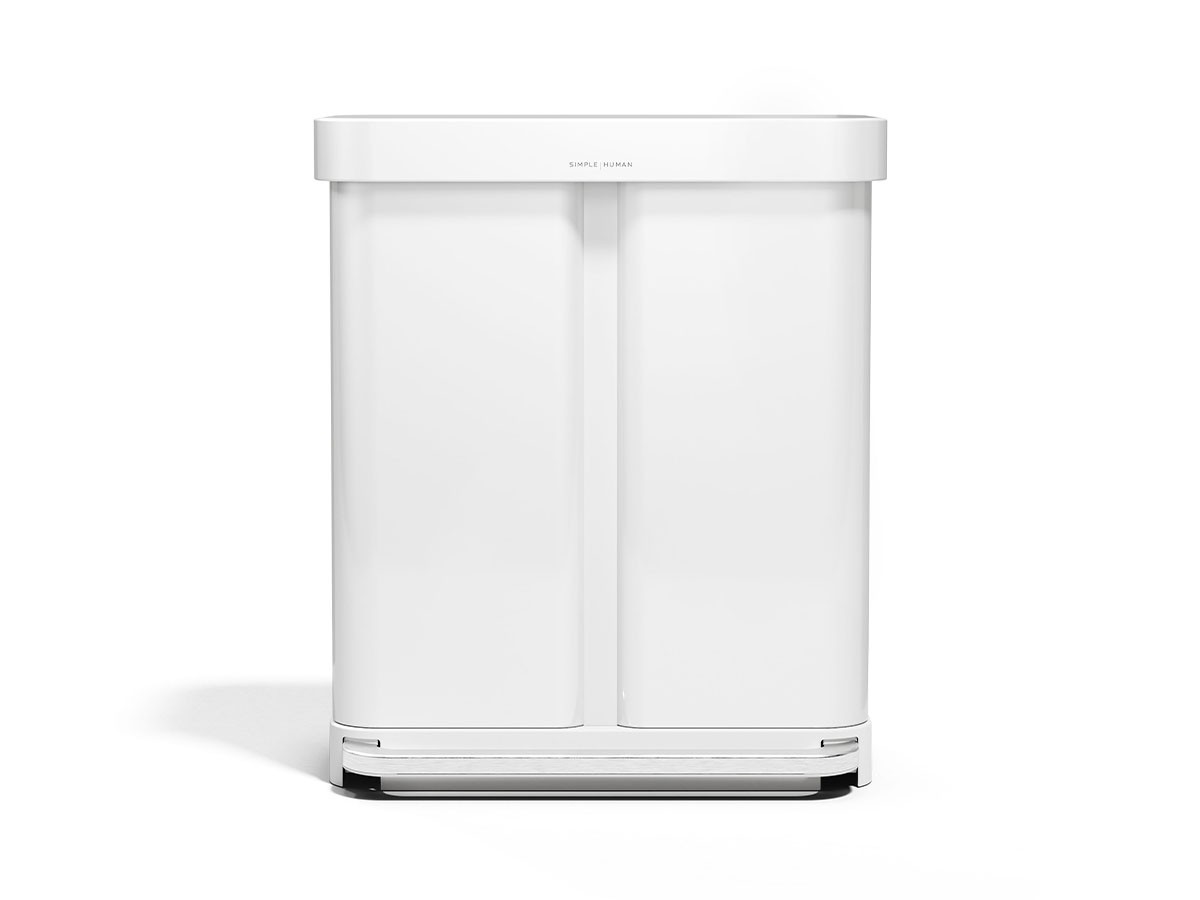 simplehuman Dual Compartment Rectangular Step Can / シンプルヒューマン レクタンギュラー ステップカン 58L リサイクラー （ごみ箱・玄関小物 > ごみ箱・ダストボックス） 7