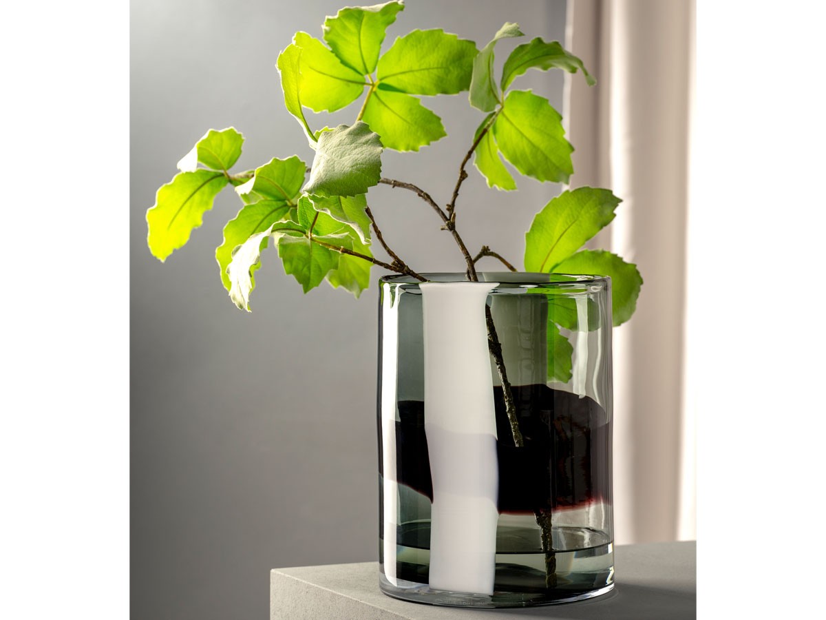 LEONARDO BANDA NERA Vase / レオナルド バンダ ネーラ ベース 高さ26cm （花器・プランター・グリーン > 花瓶・フラワーベース） 3