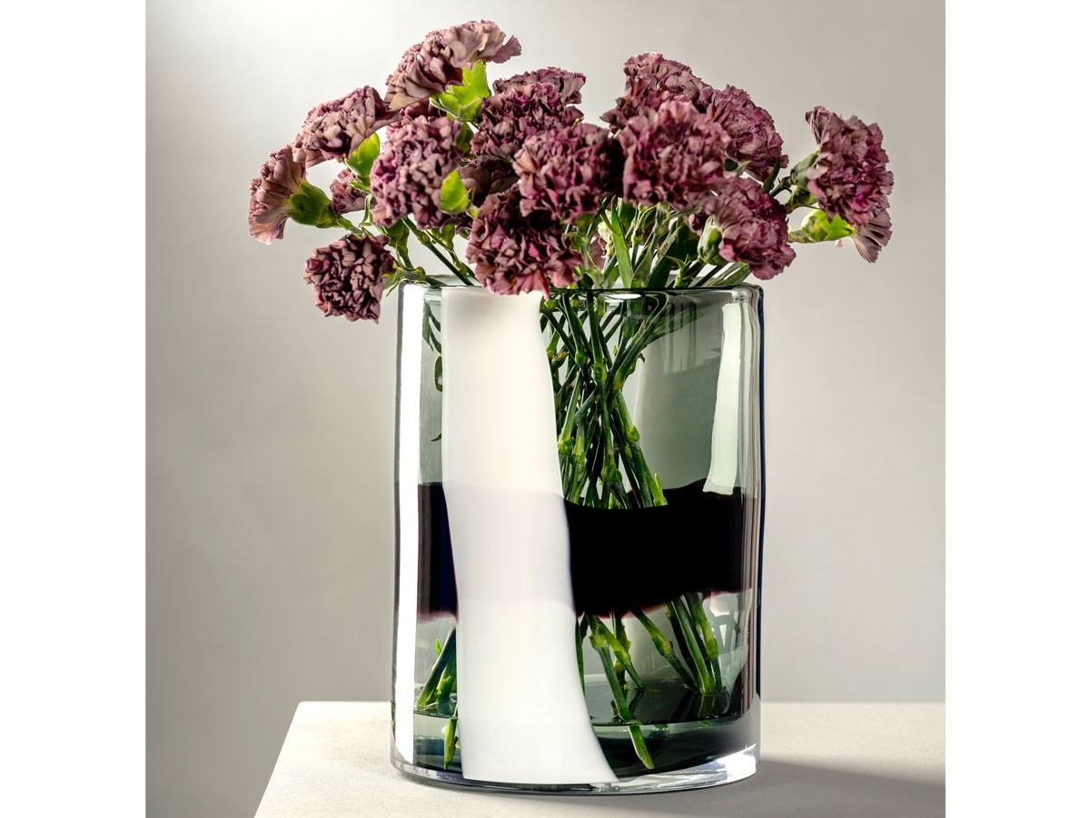 LEONARDO BANDA NERA Vase / レオナルド バンダ ネーラ ベース 高さ26cm （花器・プランター・グリーン > 花瓶・フラワーベース） 4